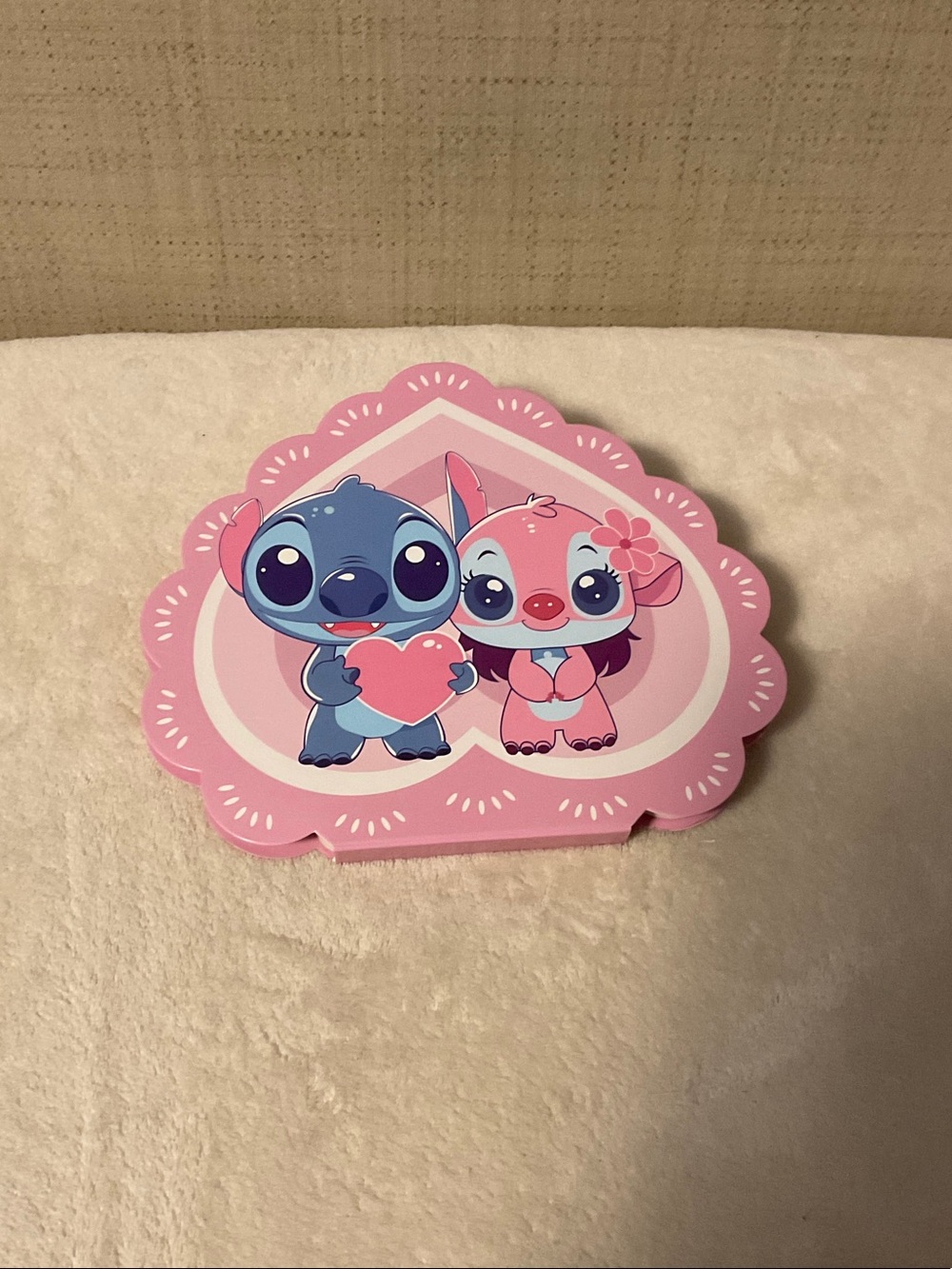 NUDE Pink & Blue Cartoon Heart Lip Gloss Palette